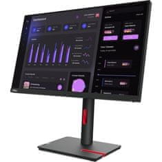 Lenovo Thinkvision 63CFMATXEU Monitor 23.8inch 1920x1080 IPS 60Hz 4ms Fekete