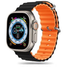 Tech-protect Iconband Pro szíj Apple Watch 42/44/45/49mm, black / orange