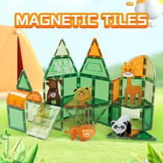 Magnetic Tiles Mágneses építőkészlet Animal sada 30ks - Magnetic Tiles