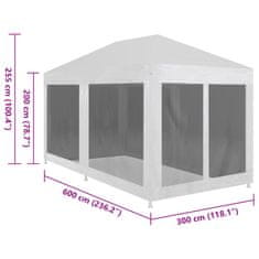 Vidaxl partisátor 6 hálós oldalfallal 6 x 3 m 45110