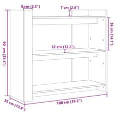 Vidaxl barna tölgyszínű szerelt fa tálalóasztal 100x35x90 cm 848478