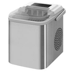 HOMCOM Jégkockagép Ice Maker 9 Kocka 6-13 Perc Alatt, 12 Kg 24 Óra Alatt, Öntisztító Jégkockakészítő Lapáttal, Fehér 