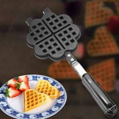 Netscroll Gofrisütő serpenyők, tapadásmentes bevonat, egyszerű használat és tisztítás, WaffleMaker