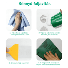 Homey Faljavító készlet | Kiegyenlítő simítóval együtt | Falkiegyenlítő anyag | Falrepedéspaszta