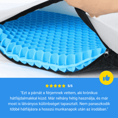 Homey Gélpárna a helyes és kényelmesebb ülésért | Ergonomikus kialakítás | Ortopédiai támogatás | Orvosi zselé