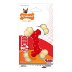 NEW Nylabone Extreme Chew Double Bacon rágójáték méret M Nylon termoplasztikus Nylon termoplasztikus