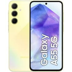 SAMSUNG Galaxy A55 5G SM-A556BZYAEUE 8GB 128GB Dual SIM Sárga Okostelefon