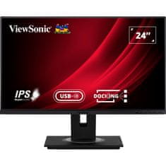 Viewsonic Vg2456 VS18086 Monitor 23.8inch 1920x1080 IPS 60Hz 5ms Fekete