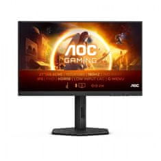 AOC 27G4X Monitor 27inch 1920x1080 IPS 180Hz 0.5ms Fekete