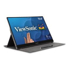 Viewsonic Td1655 VS18170 Monitor 15.6inch 1920x1080 IPS 60Hz 6.5ms Fekete-Ezüst