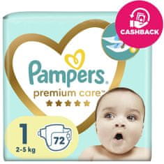 Pampers Premium Care Egyszer használatos pelenkák 1 (2-5 kg) 72 db