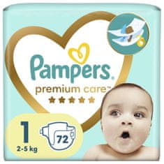 Pampers Premium Care Egyszer használatos pelenkák 1 (2-5 kg) 72 db