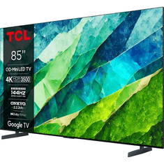 TCL Smart LED Televízió, 215 cm, 4K, MiniLED, HDR, Google TV (85C855)