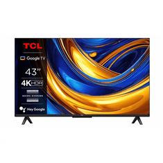 TCL Smart LED Televízió, 109 cm, 4K,UHD, HDR, Google TV (43P655)