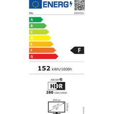 TCL 85P655 Smart LED Televízió, 215 cm, 4K,UHD, HDR, Google TV (85P655)