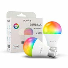 NEW Flux LED Wi-fi Smart izzó E27 10W színes (2 db)