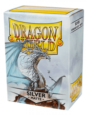 Védőburkolatok kártyákhoz Dragon Shield - Standard Sleeves Matte Silver (100 ks)