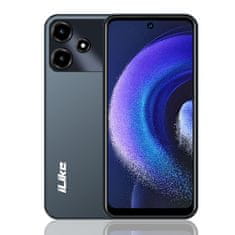 iLike ILIKE F Pro Android mobiltelefon, Quad core okostelefon, 6.53" IPS kijelzővel, 3 GB RAM, 32 GB ROM, 1.3 GHz x 4, kártyafüggetlen Dual SIM, 4G hálózat, 3800mAh nagy akkumulátor kapacitás, Fekete/szürke