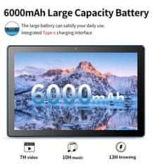 iLike M10 10,1" HD IPS, Android Tablet 3GB/64GB 6000mAh, Szürke