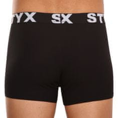 Styx Nagyméretű fekete férfi boxeralsó sport gumi (R960) - méret XXXL