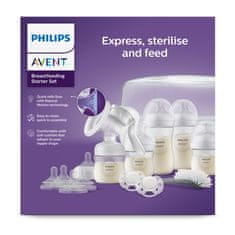 Philips Avent Natural Response szoptatós szett kézi mellszívóval és MW sterilizátorral