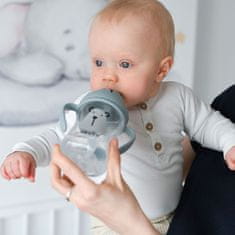 AKUKU Palack szívószállal 300 ml Bagoly