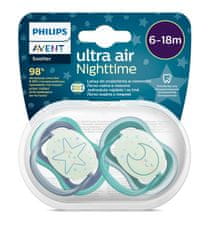 Philips Avent Ultra air éjszakai cumizó 6-18m fiú, 2db