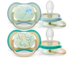 Philips Avent Ultra air éjszakai cumi 0-6m fiú, 2db