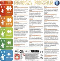 EDUCA Varázslatos katicabogár és fekete macska puzzle 2x100 darab