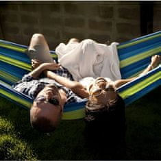 LIVEFY Hammock függőágy 260x150cm, kék/zöld