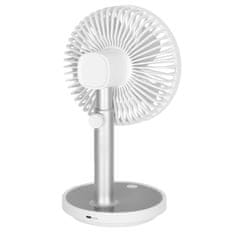 LIVEFY Desk vezeték nélküli asztali ventilátor 30cm, fehér