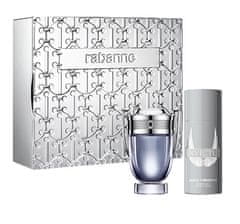 Paco Rabanne Invictus EDT 100 ml + spray dezodor 150 ml