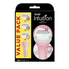 Wilkinson Sword Intuition Variety Edition női borotva + 3 különböző fej