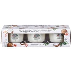 Yankee Candle Illatgyertya szett Coconut Beach 3 x 37 g