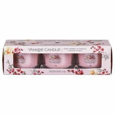 Yankee Candle Illatgyertya szett Pink Cherry Vanilla 3 x 37 g