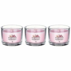 Yankee Candle Illatgyertya szett Pink Cherry Vanilla 3 x 37 g