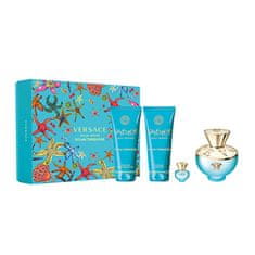 Versace Dylan Turquoise - EDT 100 ml EDT + testápoló 100 ml + tusfürdő 100 ml + EDT 5 ml