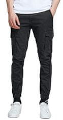 Jack&Jones Férfi nadrág JPSTPAUL JJFLAKE Slim Fit 12139912 Black (Méret 33/34)