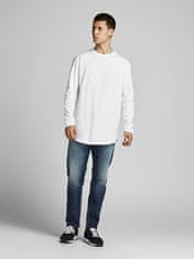 Jack&Jones Férfi póló JJENOA Long Line Fit 12190128 White Relaxed (Méret S)