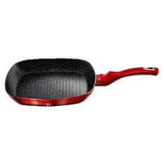 Berlingerhaus GRANIT GRILLPÁNTA 28cm BERLINGER HAUS RED METALLIC LINE BH-1271