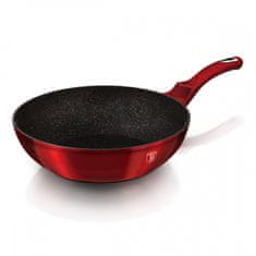 Berlingerhaus GRANIT WOK 30cm BERLINGER HAUS LINE BH-6166 BURGUNDY