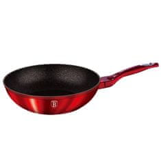 Berlingerhaus GRANIT WOK 28cm BERLINGER HAUS LINE BH-1267 BURGUNDY