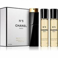 Chanel No. 5 - EDT 20 ml (újratölthető palack) + utántöltő 2 x 20 ml