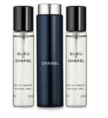 Chanel Bleu De Chanel - EDT (3 x 20 ml) + újratölthető flakon 60 ml