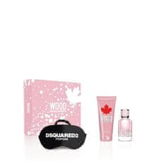 Dsquared² Wood For Her - EDT 50 ml + tusfürdő 100 ml + alvómaszk