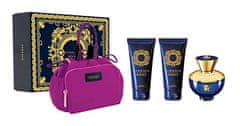 Versace Pour Femme Dylan Blue - EDP 100 ml + testápoló 100 ml + tusfürdő 100 ml + kozmetikai táska