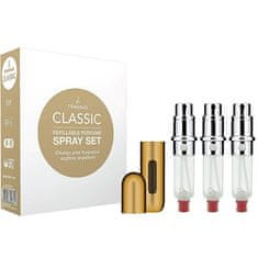 Travalo Classic HD - újratölthető flakon 3 x 5 ml (arany)