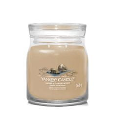 Yankee Candle Illatgyertya Signature közepes Amber & Sandalwood 368 g