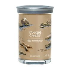 Yankee Candle Illatgyertya Signature tumbler Amber & Sandalwood 567 g - nagy