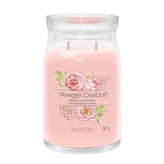 Yankee Candle Illatgyertya Signature Fresh Cut Roses 567 g - nagy